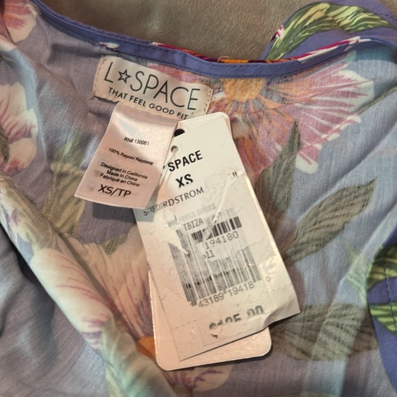 L*Space Floral Mini Dress – NWT Sunshine Fields Lost in Ibiza XS 125$ - Picture 7 of 10